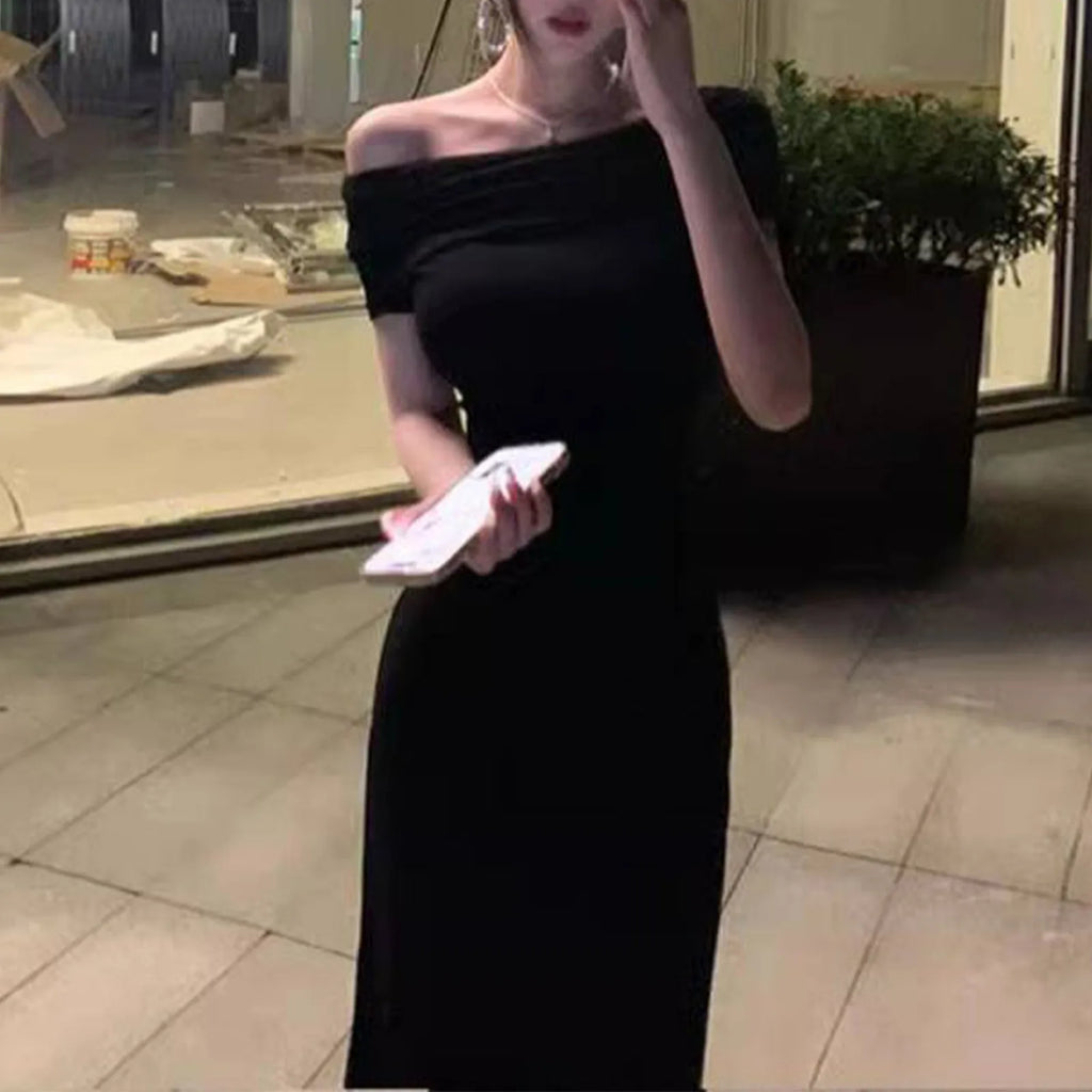 Elegant Off Shoulder Maxi Dress