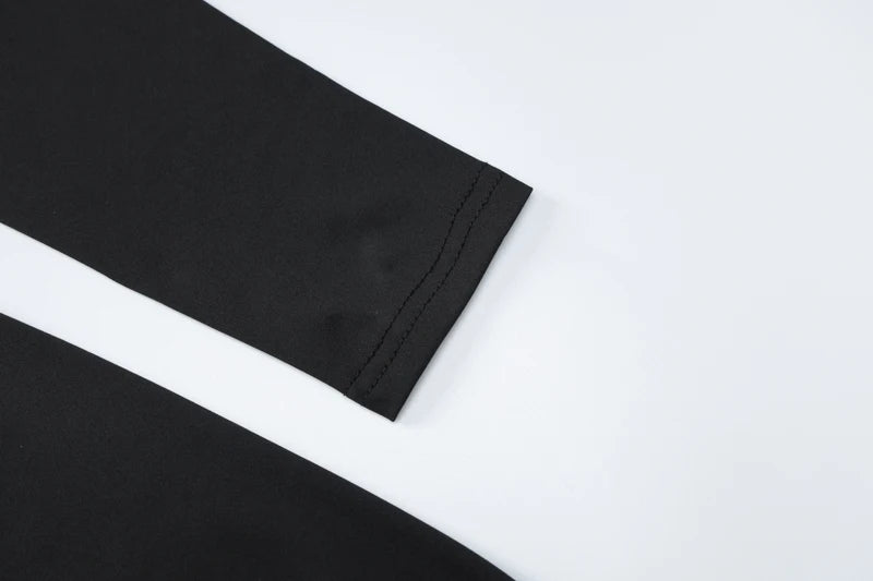 Long Sleeve Turtleneck Black Bodycon Maxi Dress