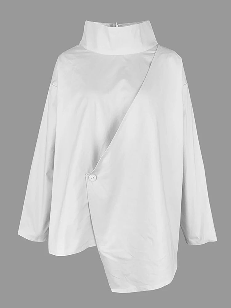 White Long Sleeves Smock
