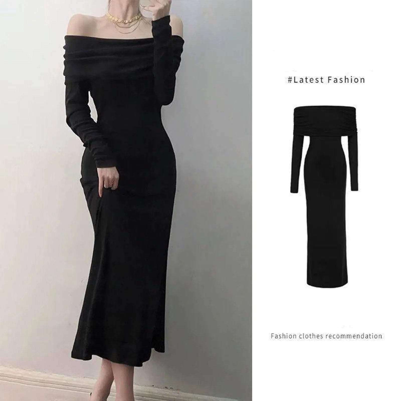 Elegant Off Shoulder Maxi Dress