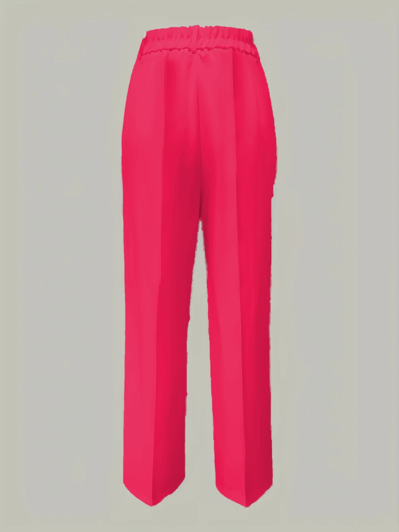Hiigh-waisted, straight-cut, suit pants
