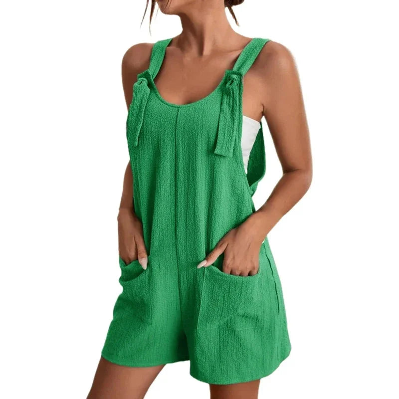 Women's Plus Size Summer Shorts Jumpsuit Overalls