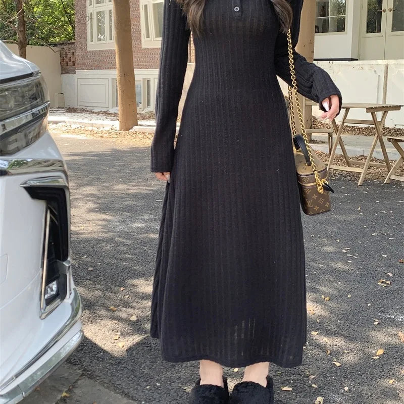 Long Sleeve Knitted Dress
