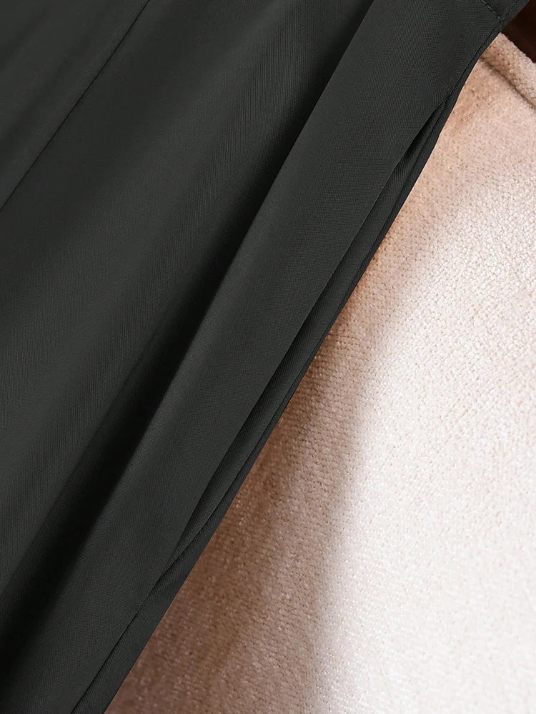 Elegant Satin A-line Long Maxi Skirt