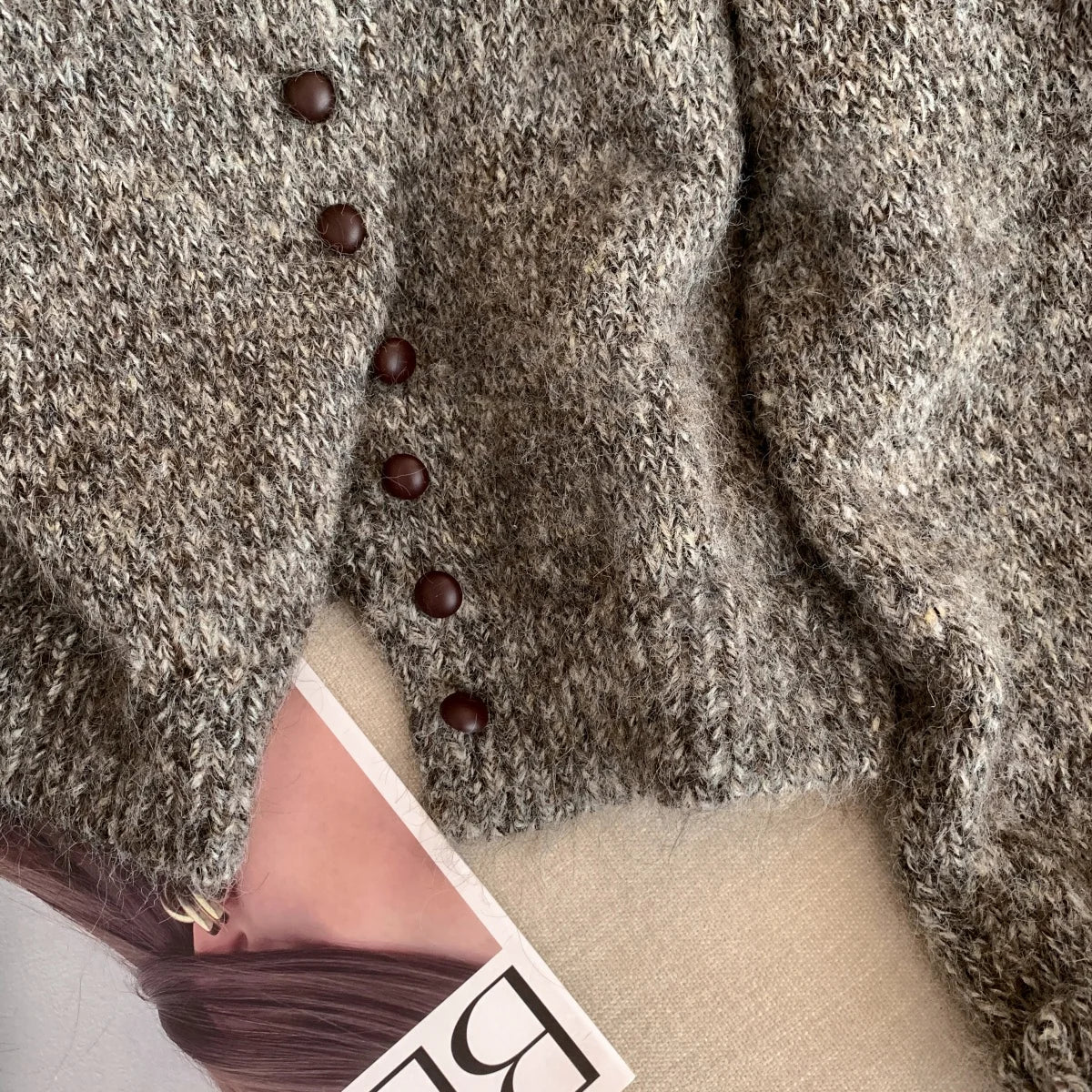 Turtleneck Cardigan Sweater