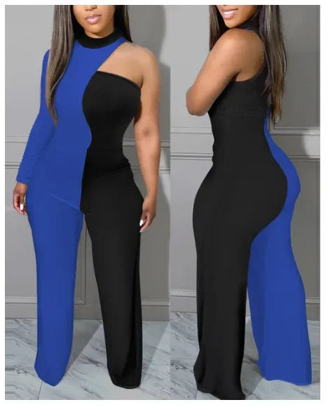 V-neck Jumpsuit - Belt not Included