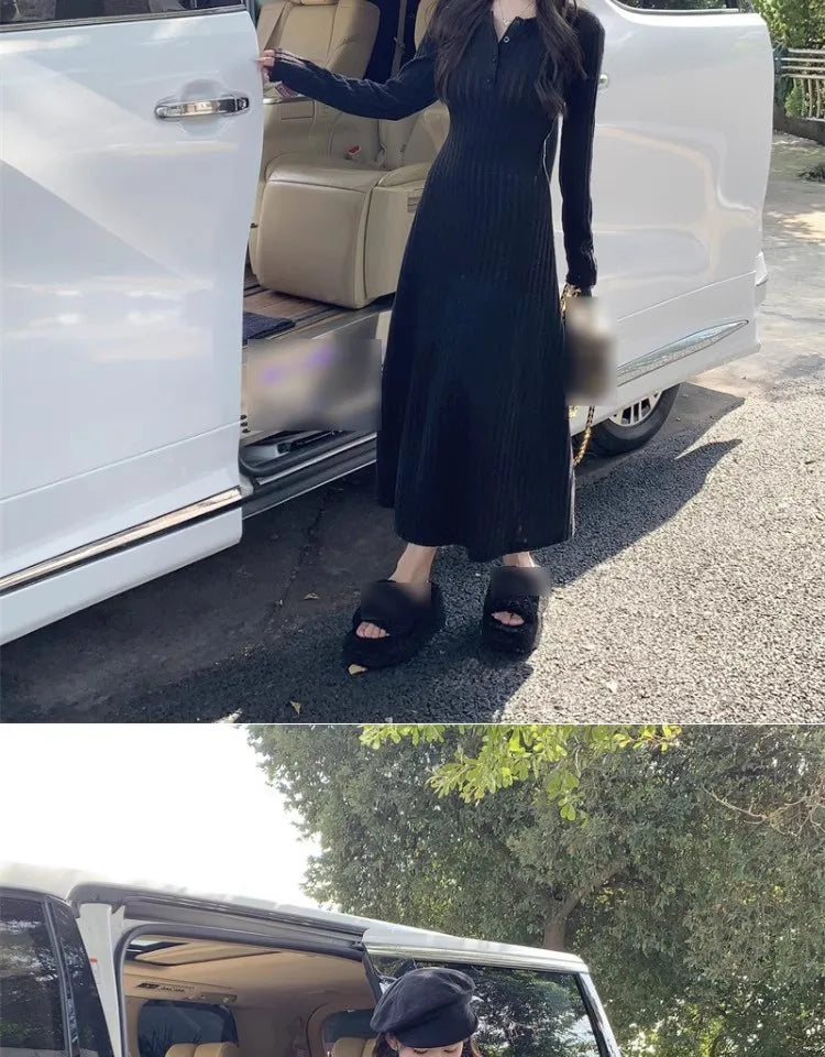 Long Sleeve Knitted Dress