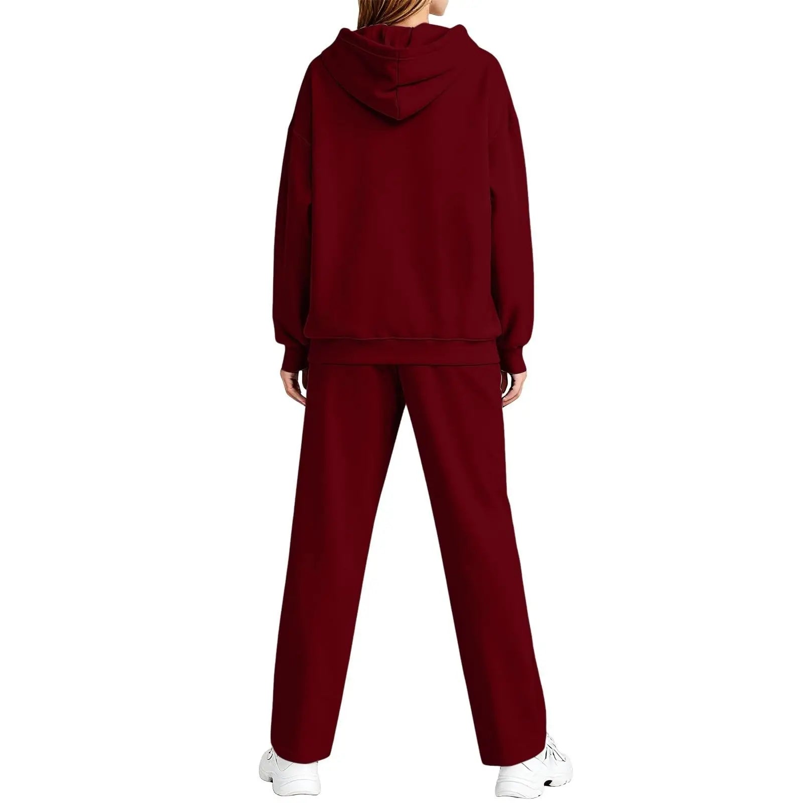 2 PiecePullover Tops And Wide Leg Pants Sweatsuit