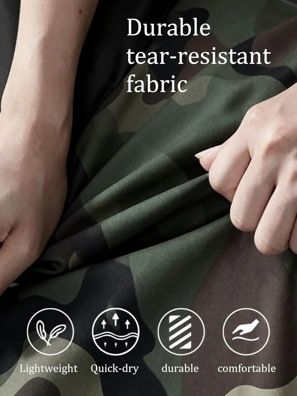Women’s Lightweight Quick-Dry Camo Solid/Cargo Tapered Leg Pants