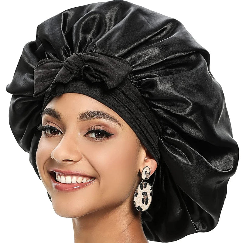 Silk-Blend Satin Hair Bonnet