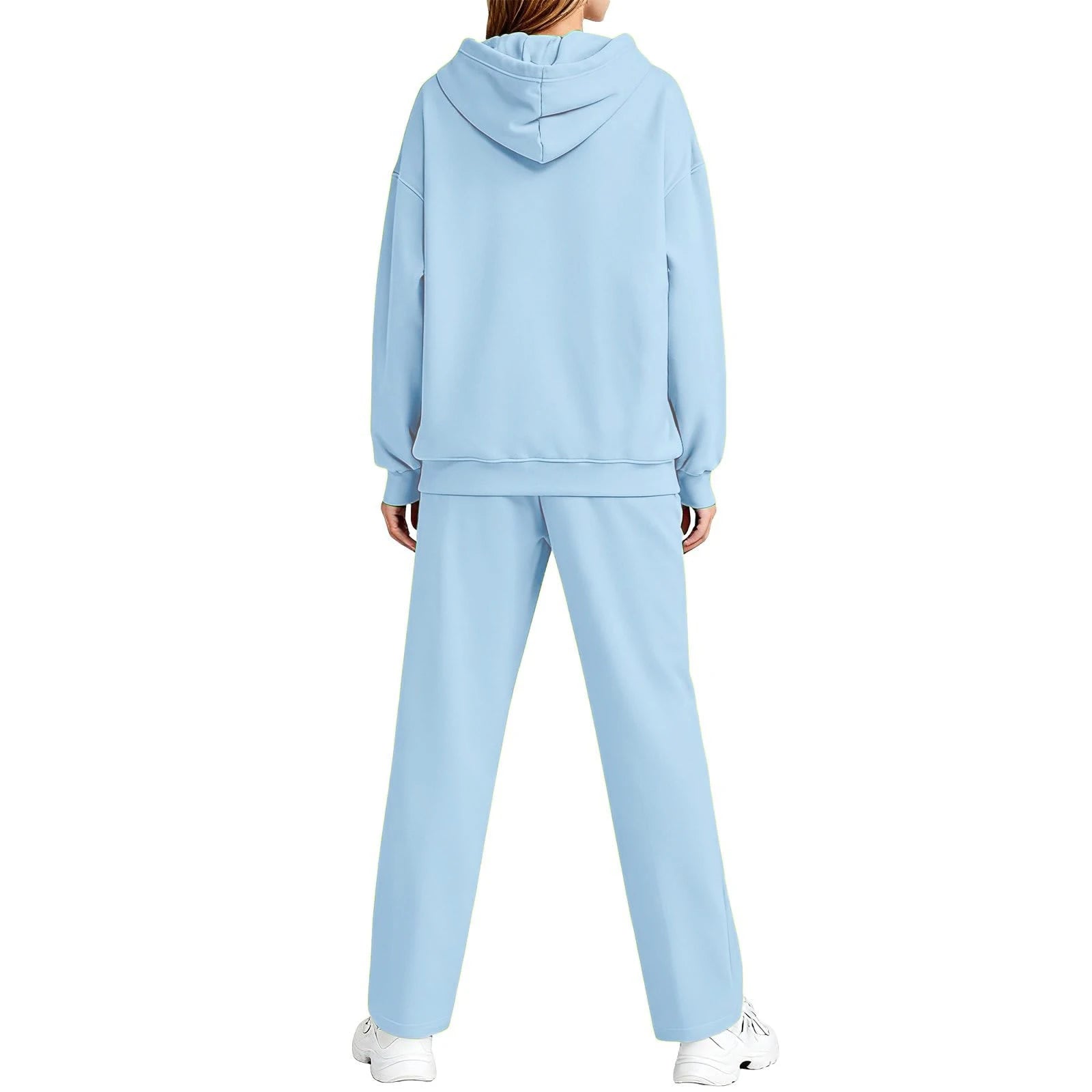 2 PiecePullover Tops And Wide Leg Pants Sweatsuit