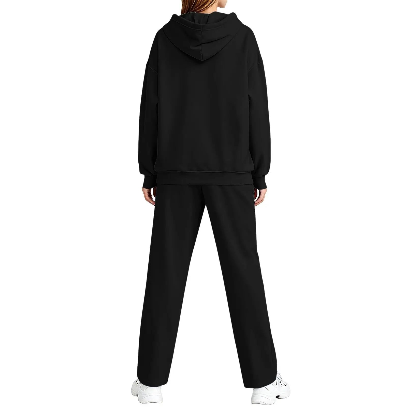 2 PiecePullover Tops And Wide Leg Pants Sweatsuit