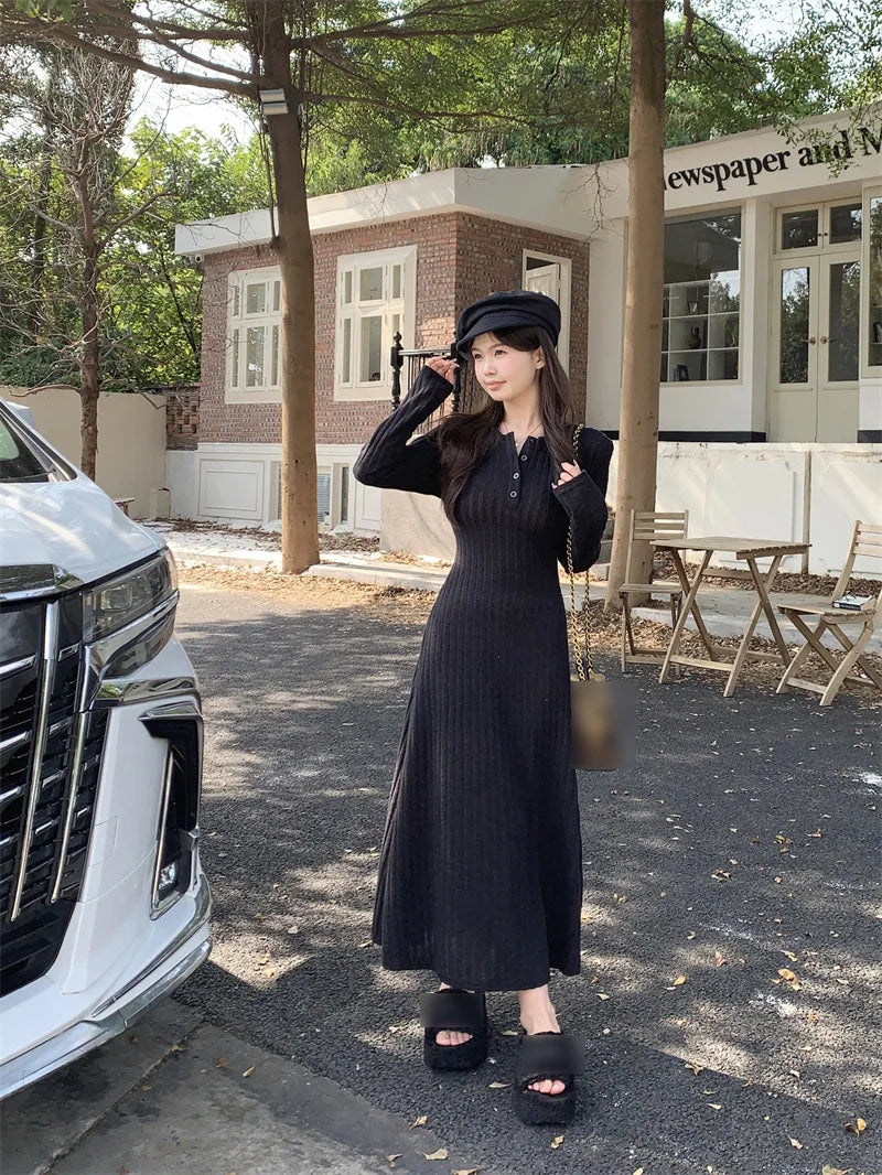 Long Sleeve Knitted Dress