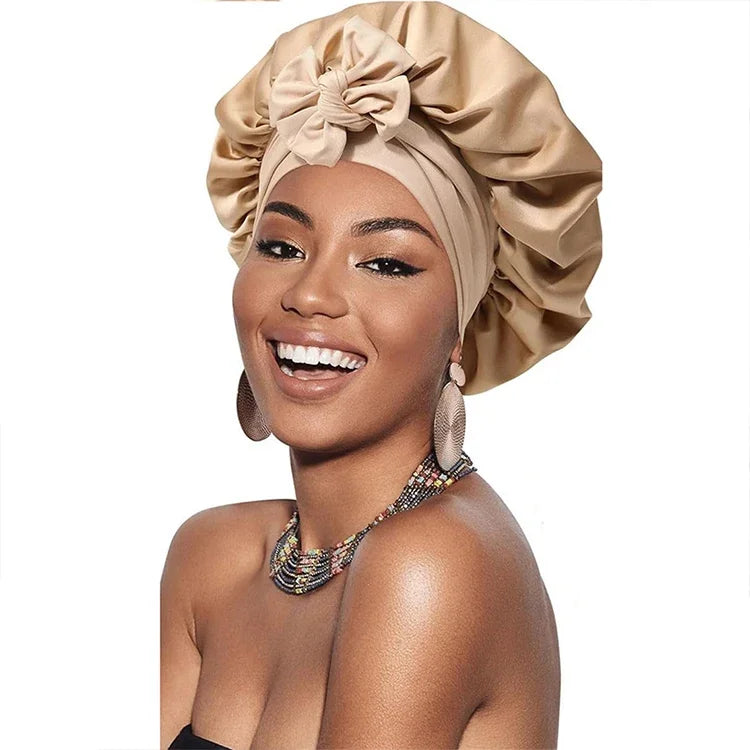 Silk-Blend Satin Hair Bonnet