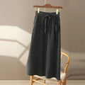 100% Pure Cashmere Wool Women's A-Line Skirt w/Pocket