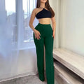 Slim Bell-Bottoms Trousers
