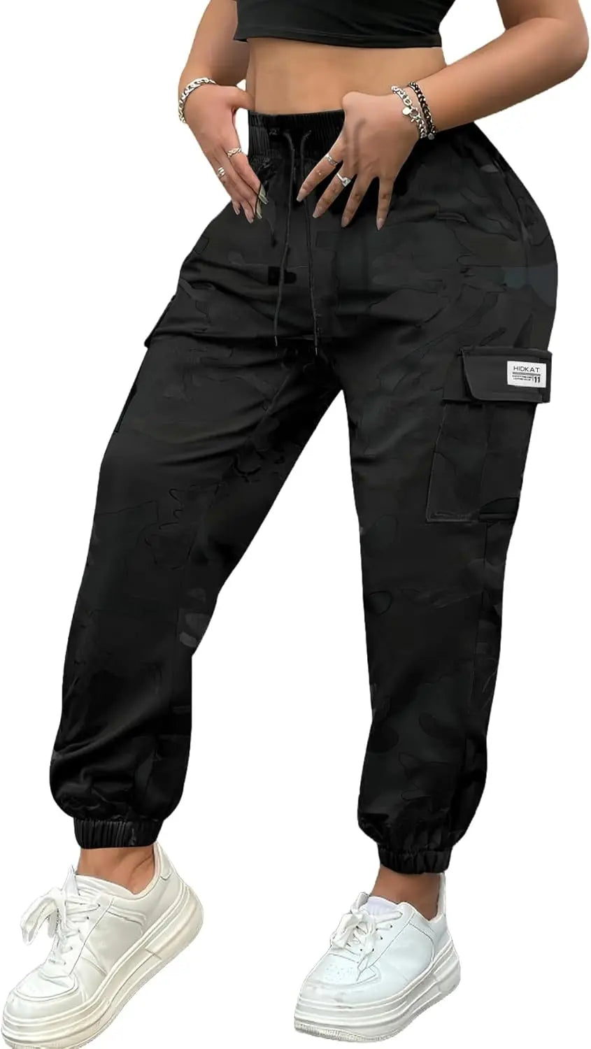 Women’s Lightweight Quick-Dry Camo Solid/Cargo Tapered Leg Pants