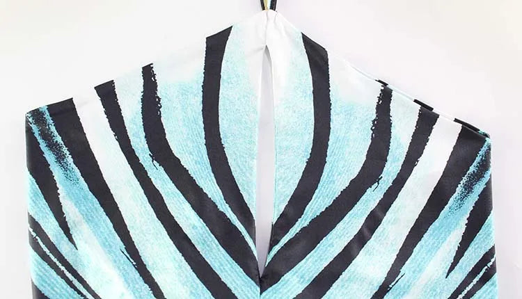 Women's Striped Halter Jumpsuit