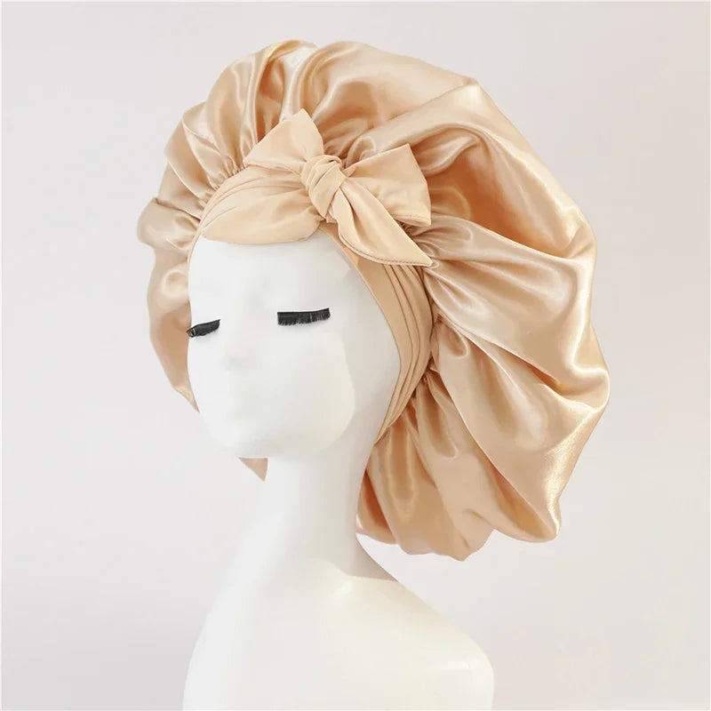 Silk-Blend Satin Hair Bonnet