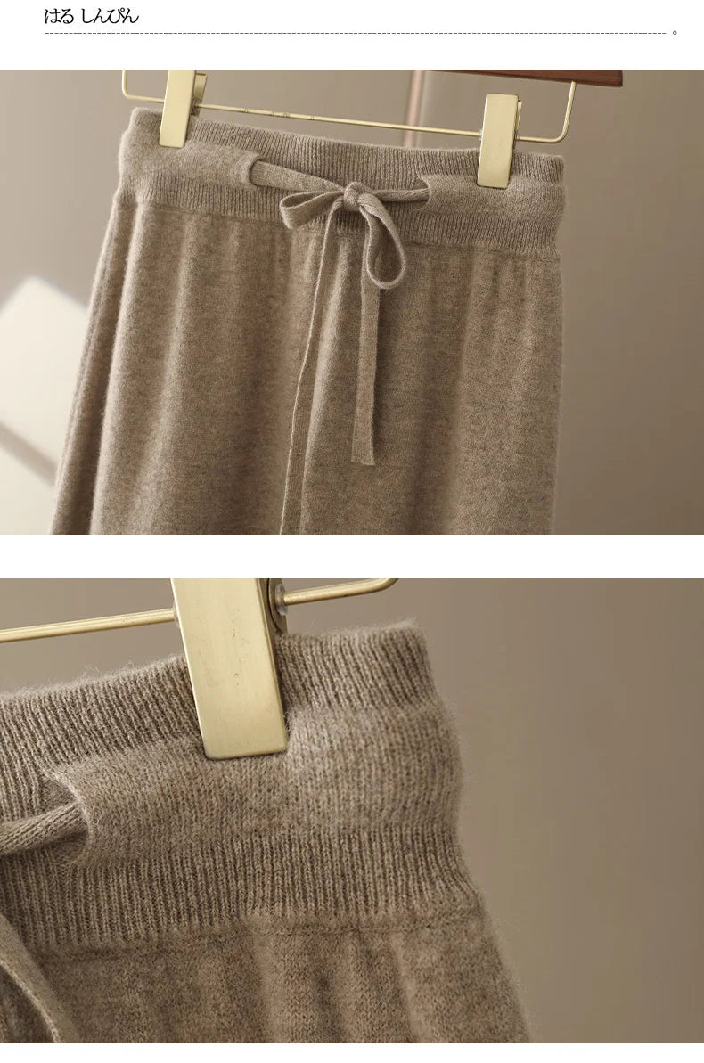 100% Pure Cashmere Wool Women's A-Line Skirt w/Pocket