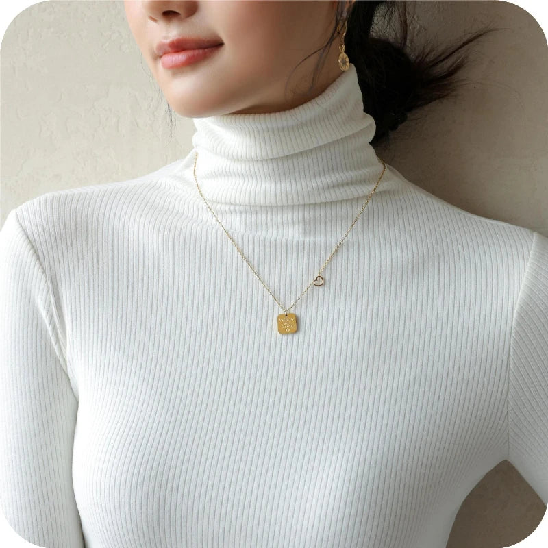 Long Sleeve Stretch Slim Fit Turtleneck