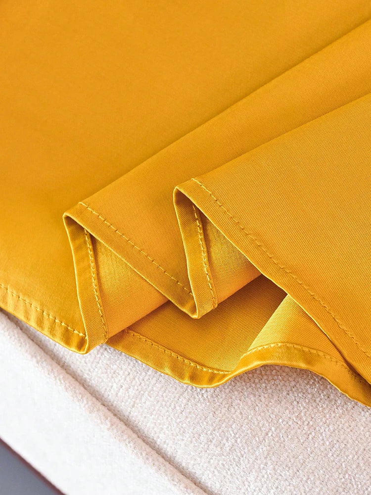 Elegant Satin A-line Long Maxi Skirt