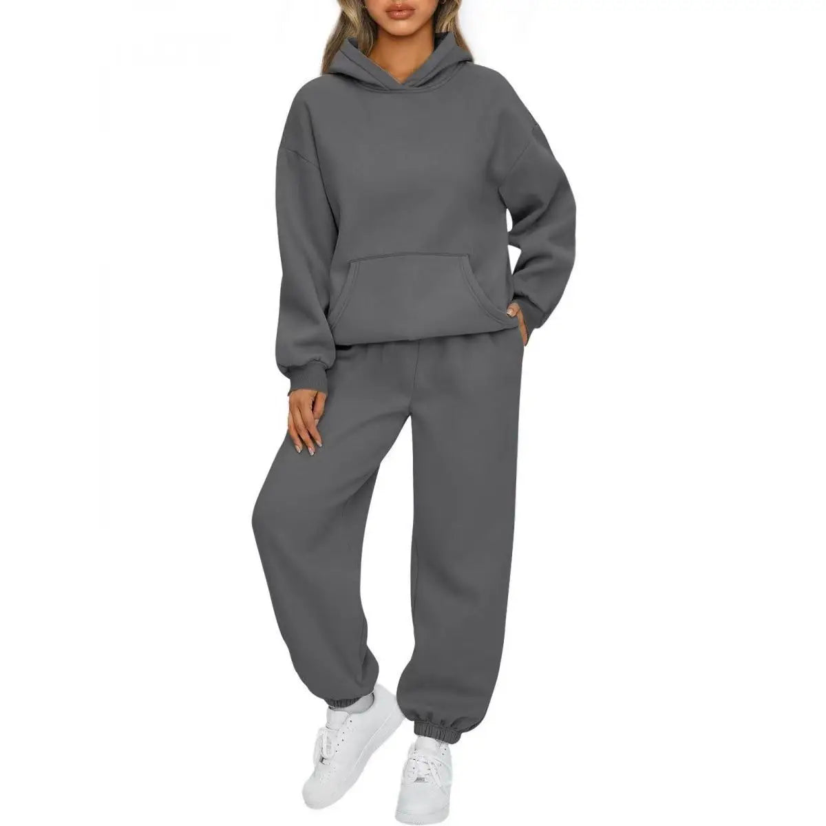 Long Sleeve Hoodie+Sports Pants Two Piece Set