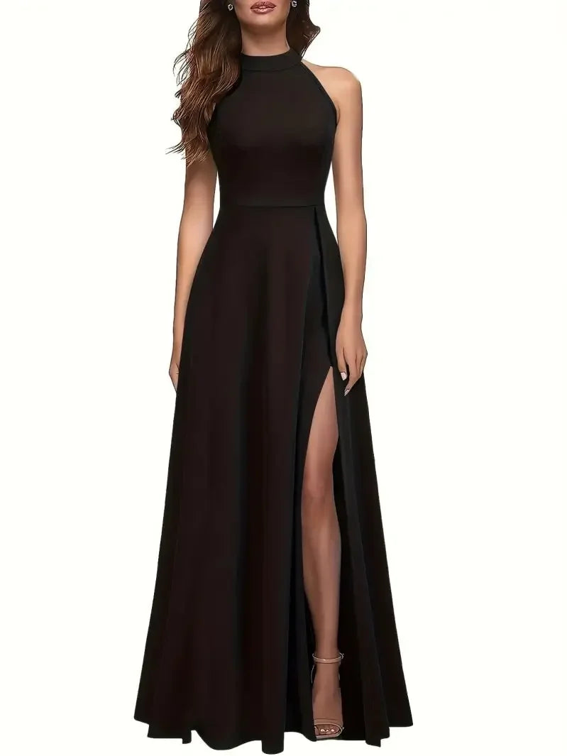 Sleeveless maxi slip dress
