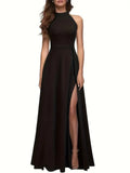 Sleeveless maxi slip dress