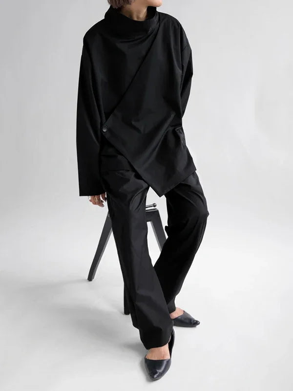 White Long Sleeves Smock
